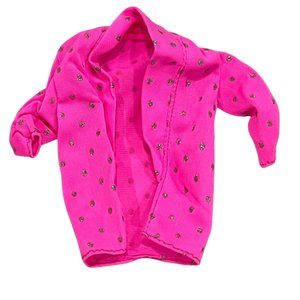 1985 Barbie and the Rockers Pink Rhinestone Cardigan